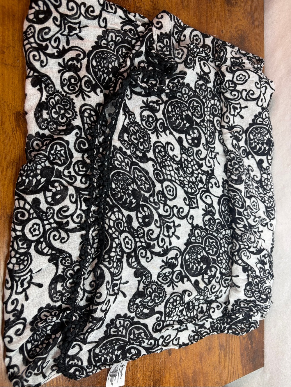 Official Disney Parks Mickey Icon Boho Damask Lightweight Scarf
